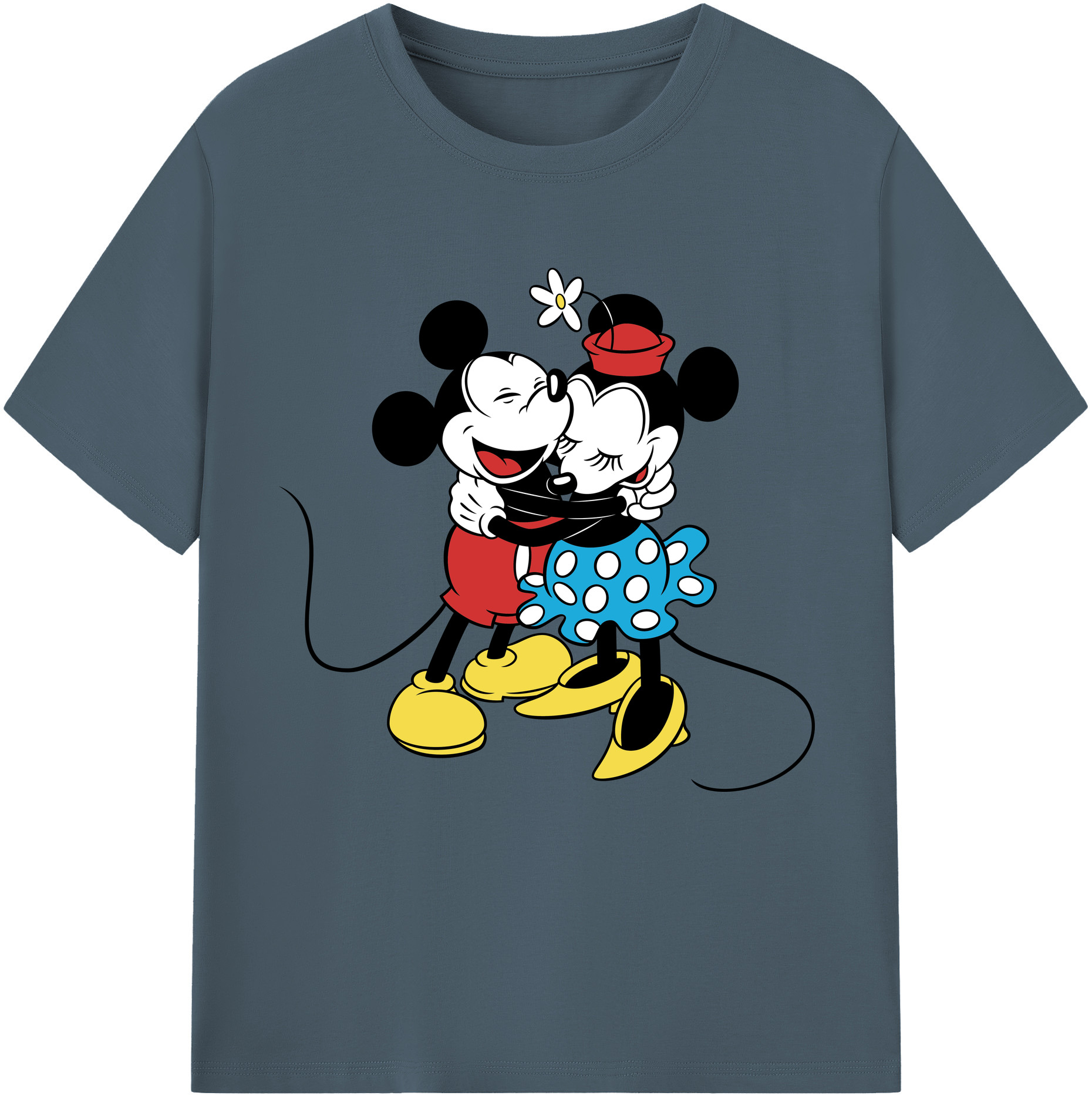 （画像用） ミッキーマウス Mickey Mouse 綿100％半袖Tシャツ（フロントプリント）